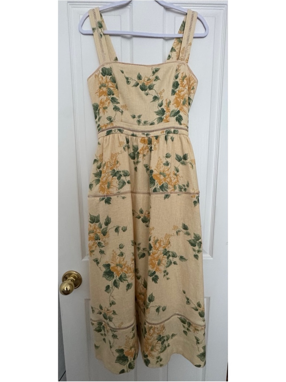 Reformation Everett Linen Dress | Size 8